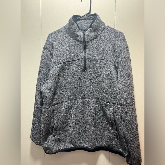 Woolrich Other - Woolrich Pullover Quarter Zip Sweater‎ Blue/Gray Mens Size Large Zip Pockets